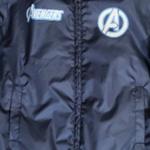 MARVEL AVENGERS Blue Full Zip Lined Windbreaker Jacket With Pockets - Boy's 8 - Picture 5 of 5